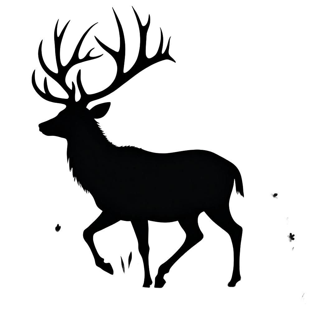 Majestic Deer Silhouette